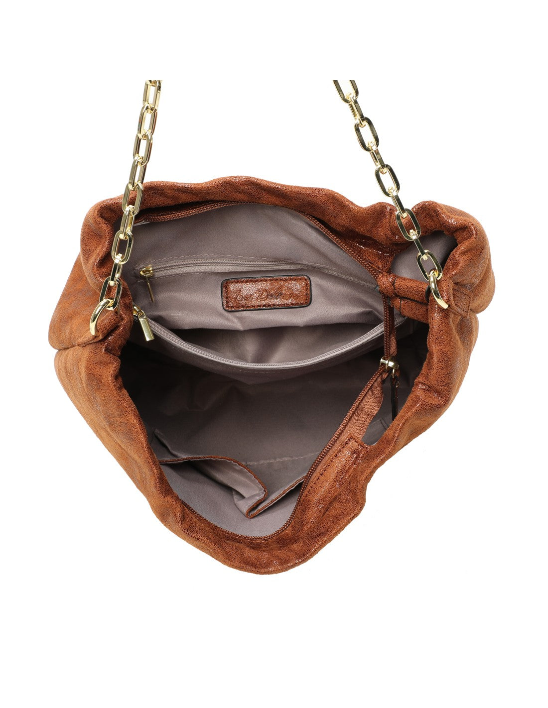 Cabas porté épaule camel