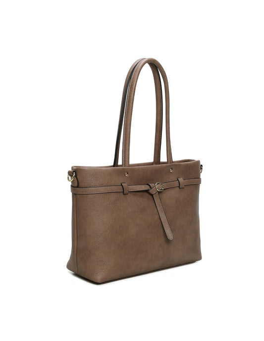 Cabas porté épaule cappuccino