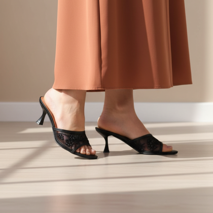 Élégance Intense – Mules noires