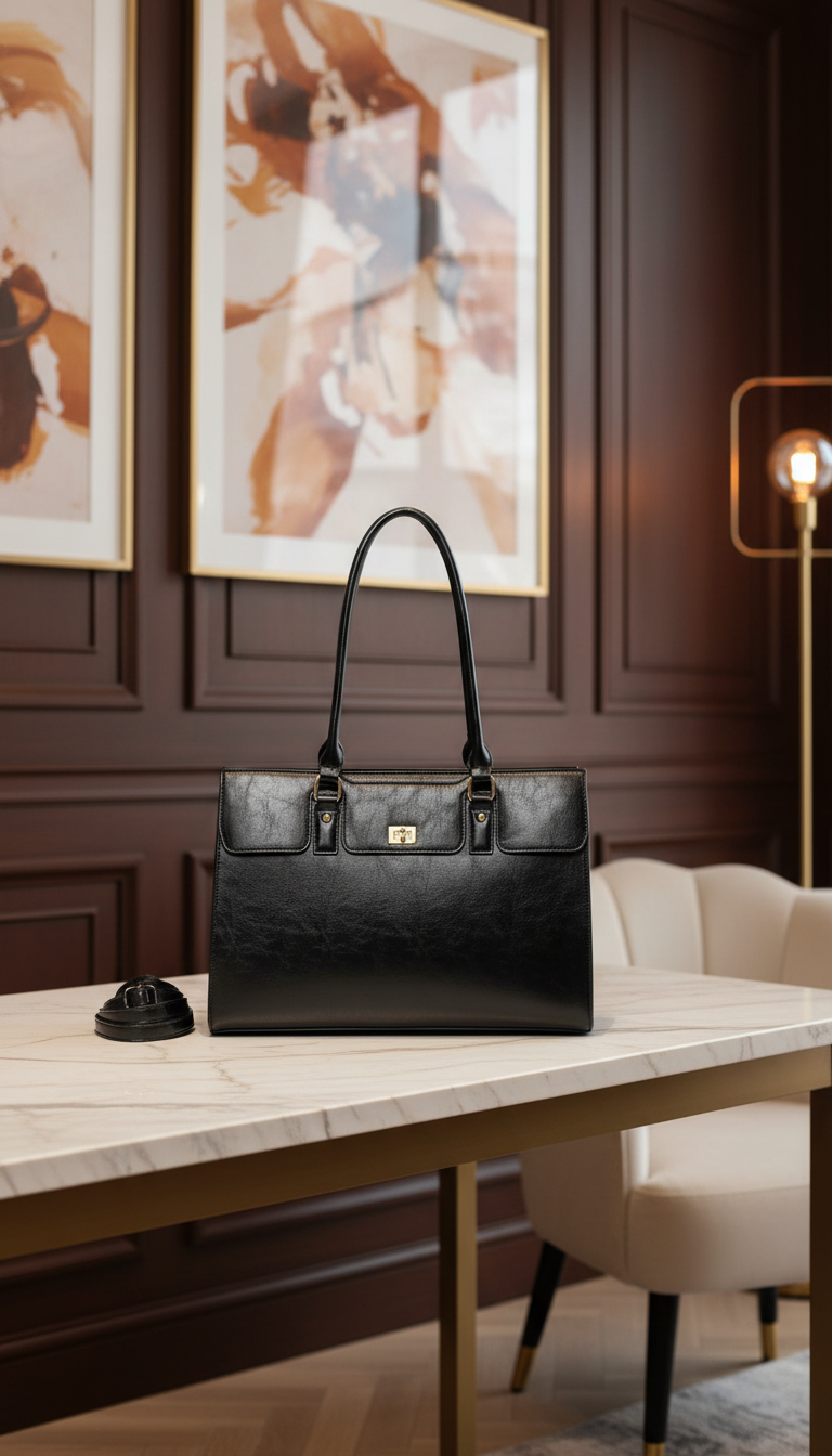 Cabas porté épaule A4 noir