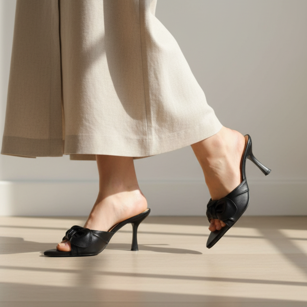 Élite Noir Papillon – Escarpins