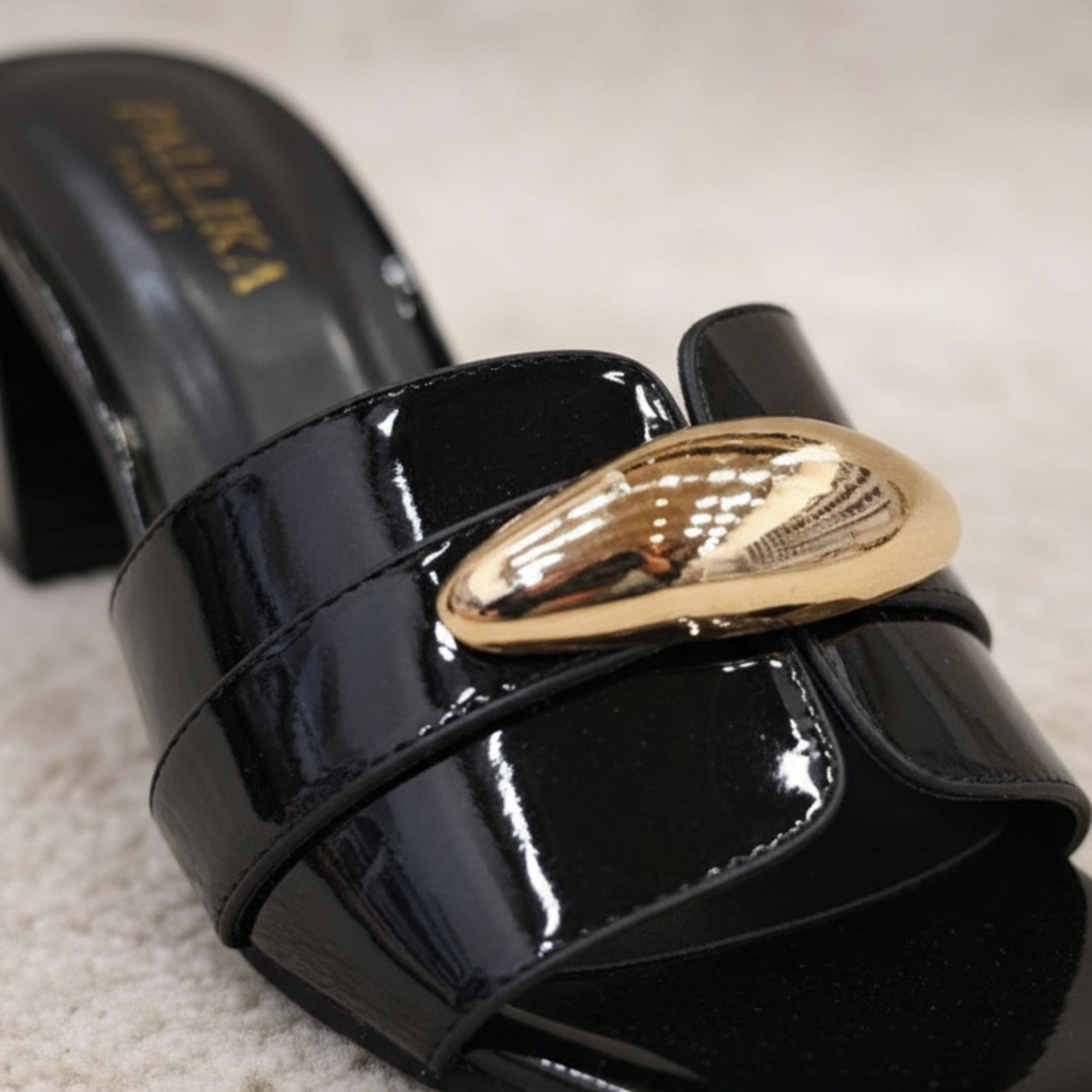 Golden Chic – Mules noir