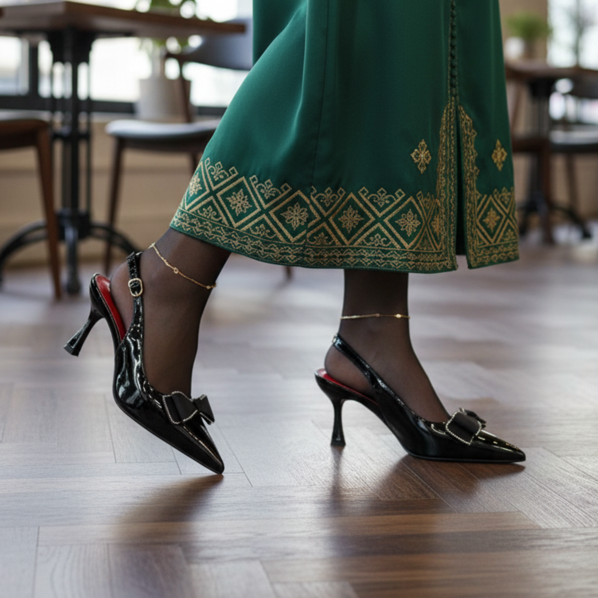 Butterfly Chic – Escarpins noirs