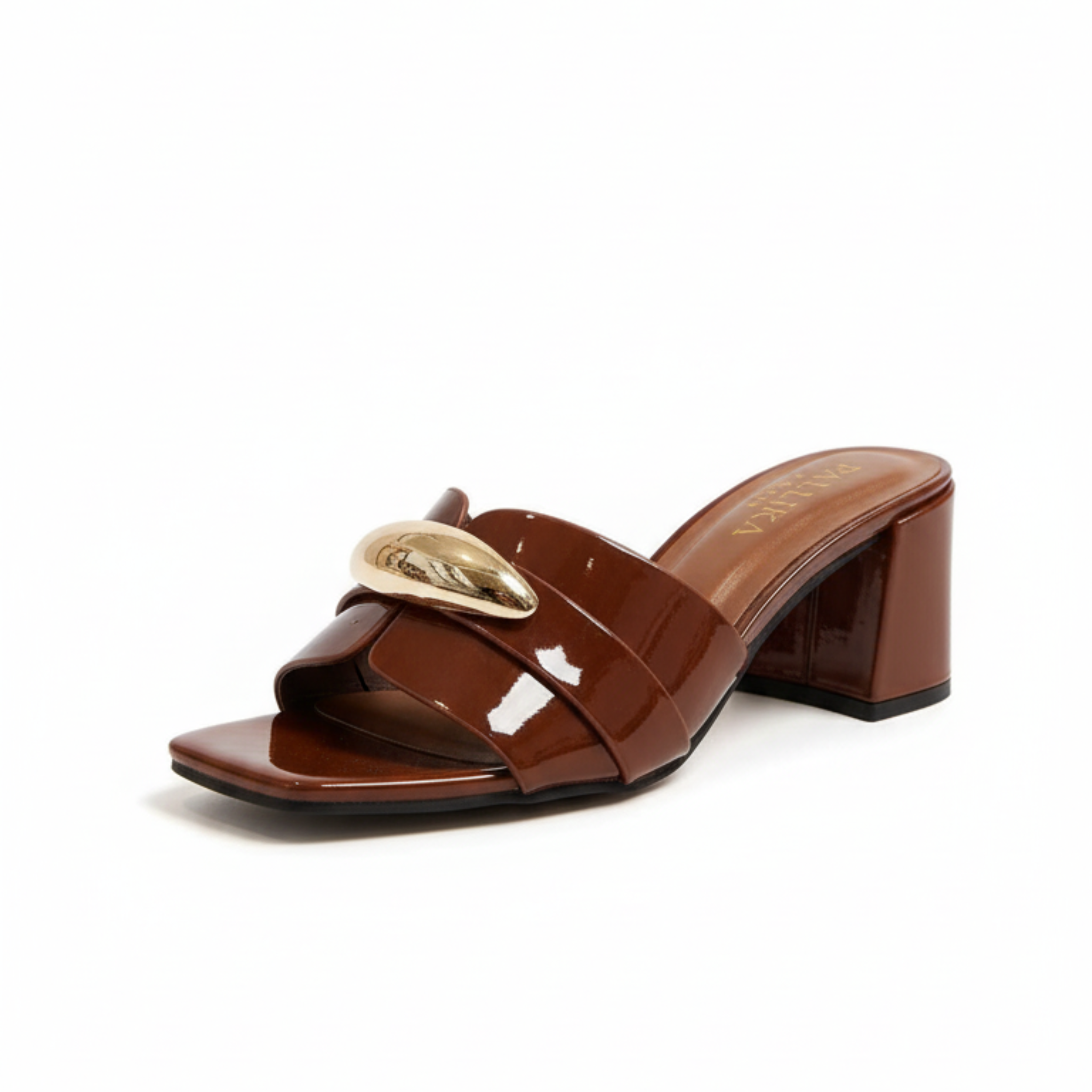 Golden Chic – Mules marron