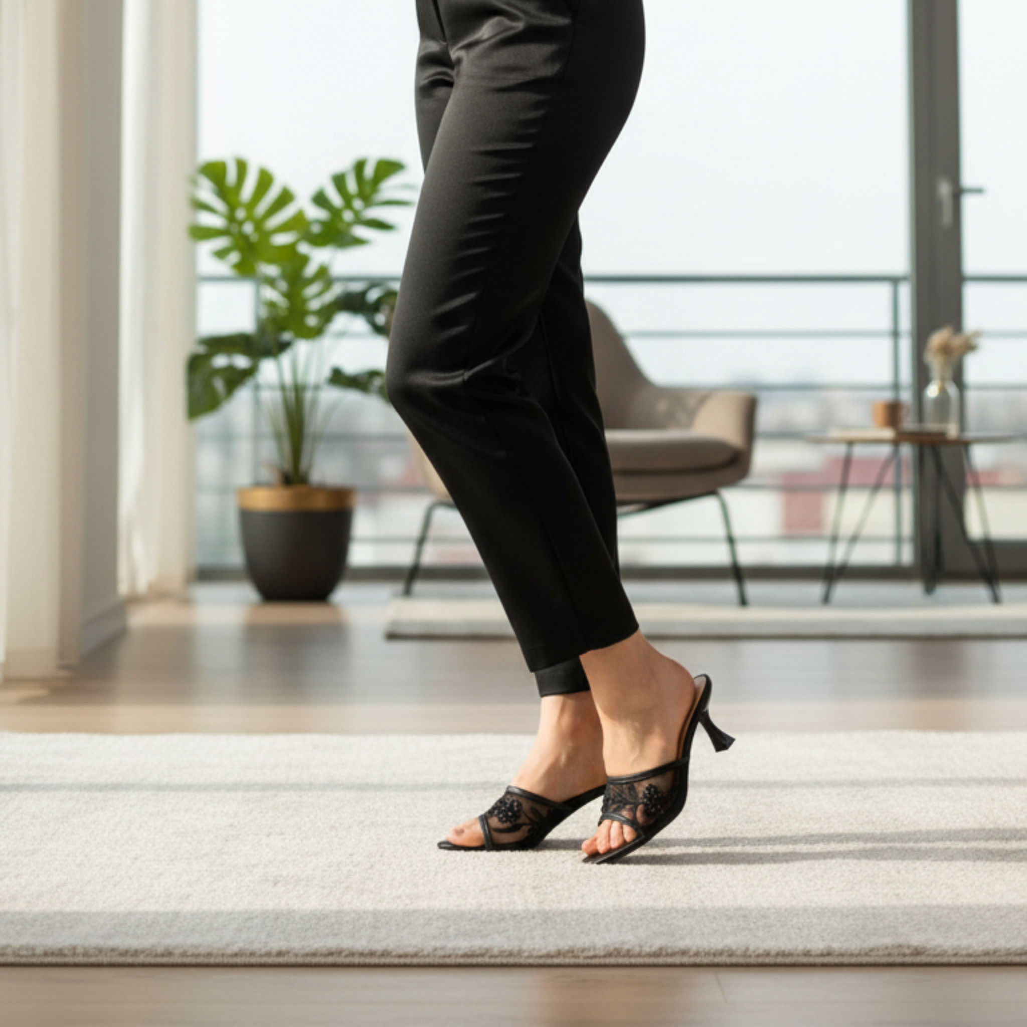 Élégance Intense – Mules noires