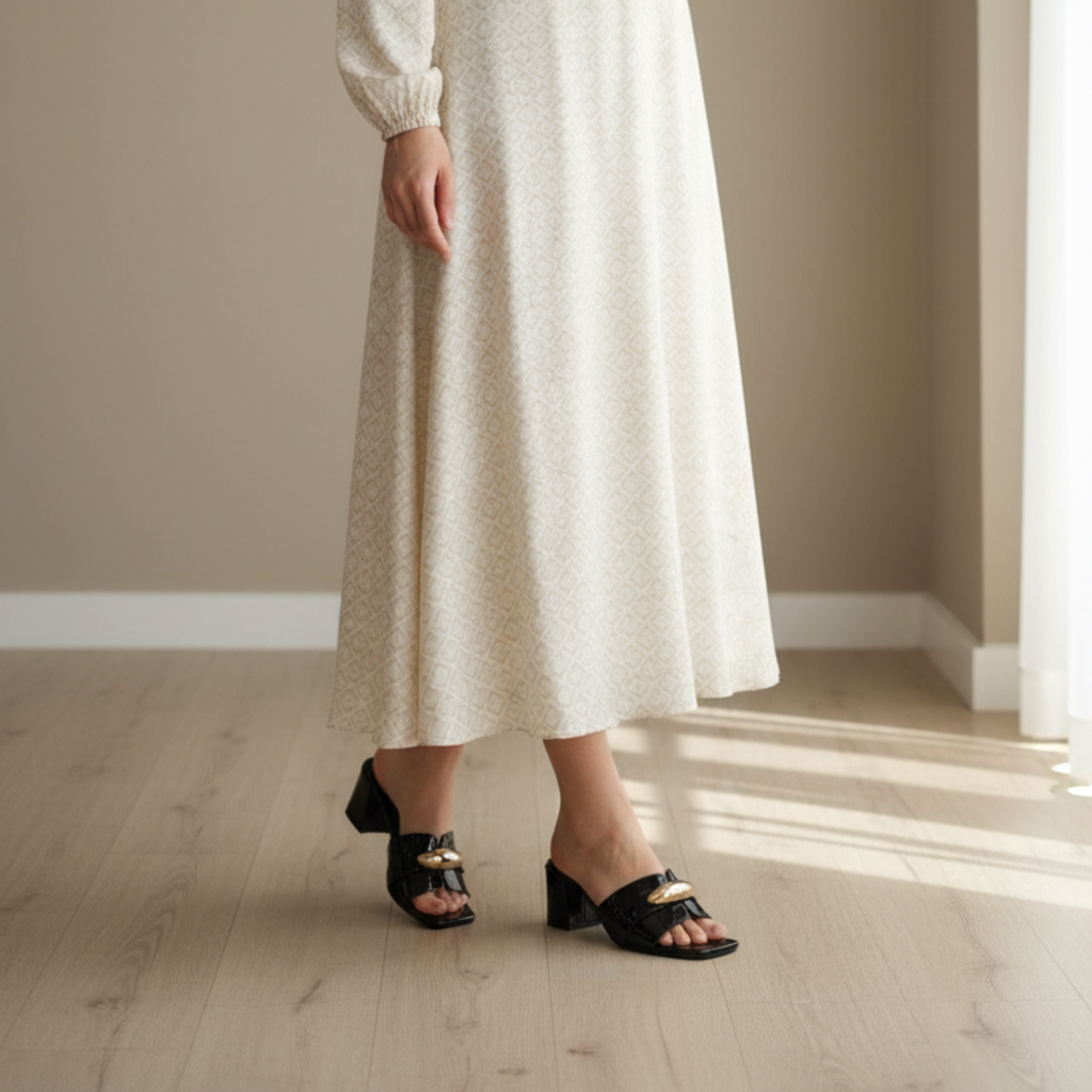 Golden Chic – Mules noir