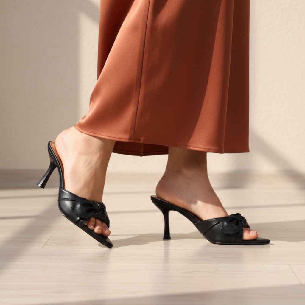 Élite Noir Papillon – Escarpins