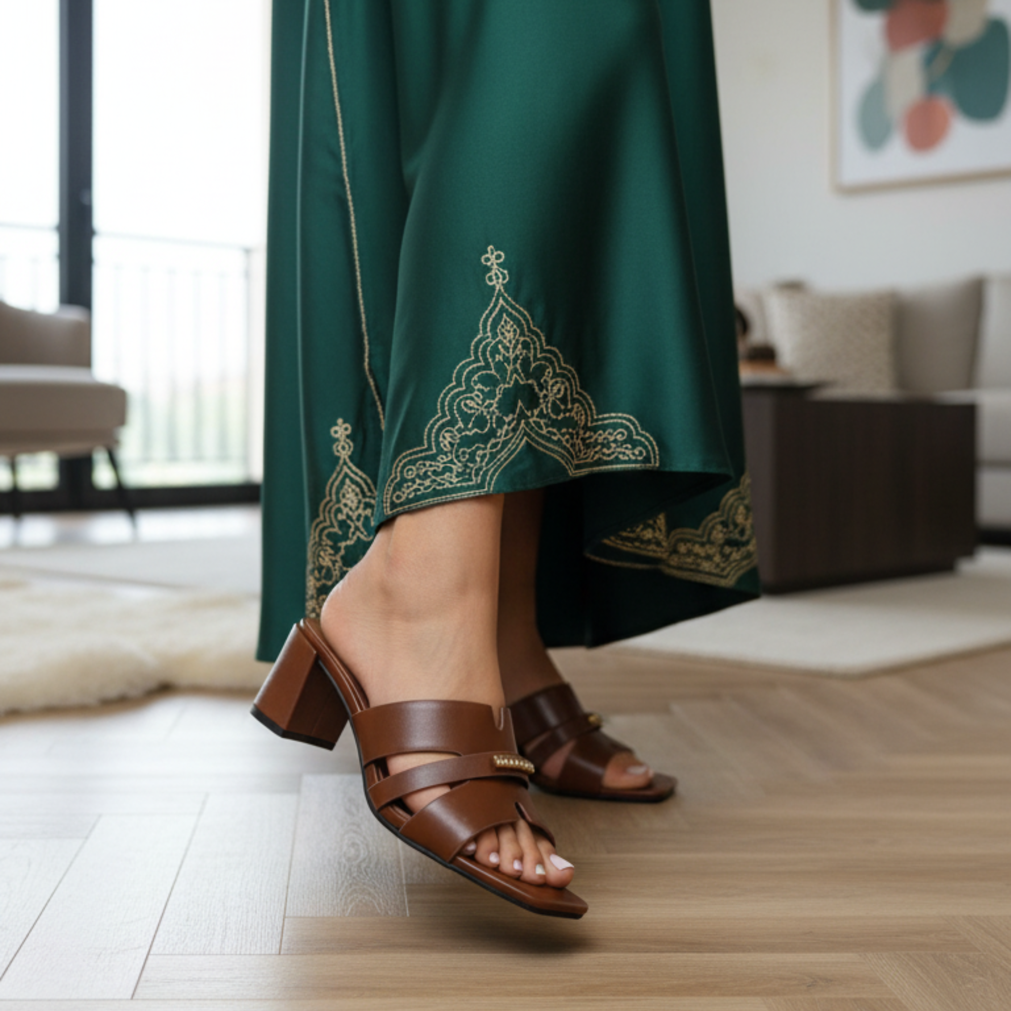 Urban Cross – Mules marron