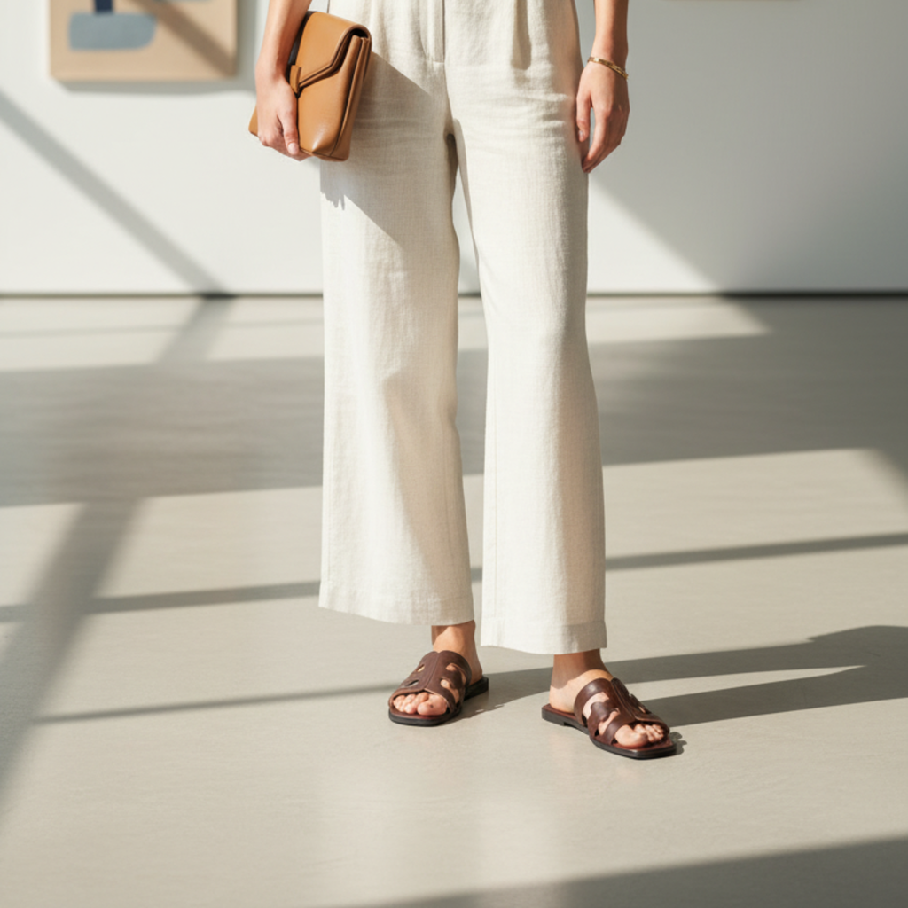 Claquettes Confort – marron