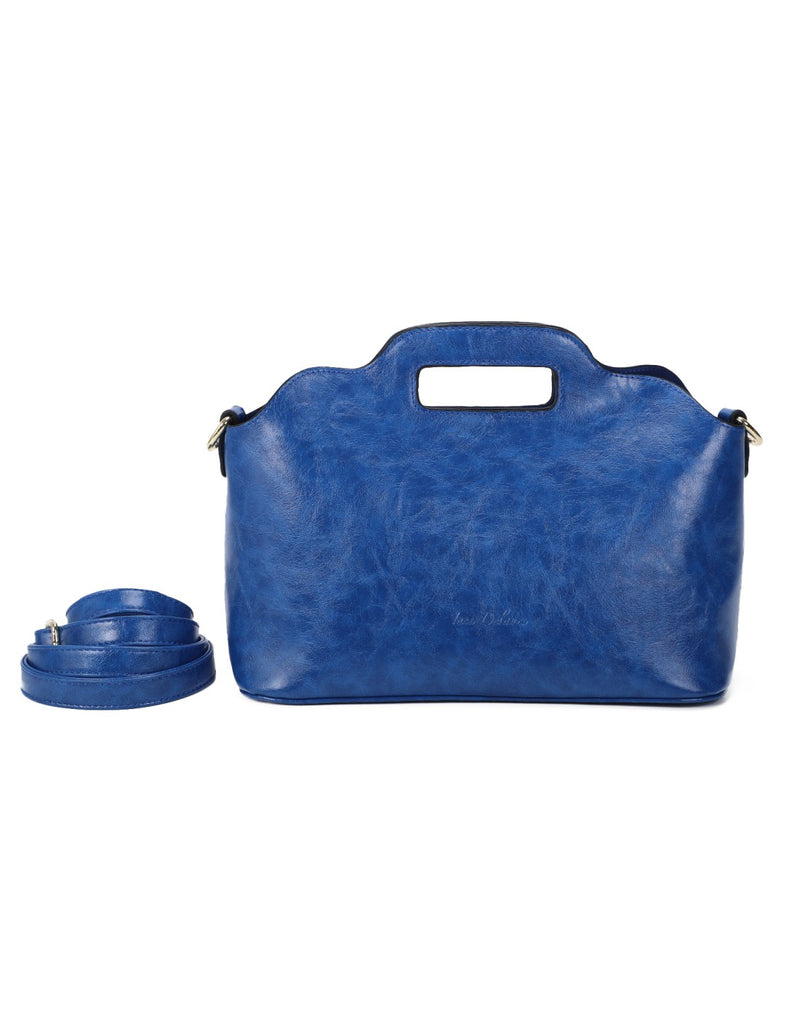 Sac porté main & pochette amovible cobalt