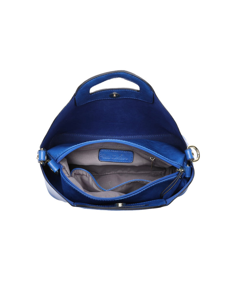 Sac porté main & pochette amovible cobalt