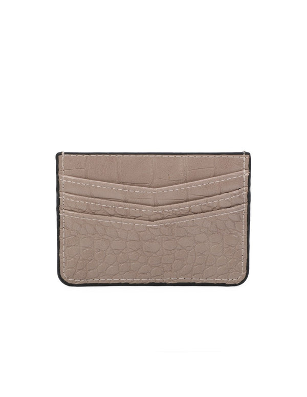 Porte carte taupe