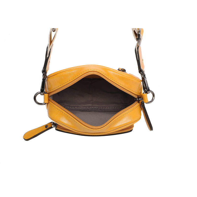 Petit sac bandoulière jaune