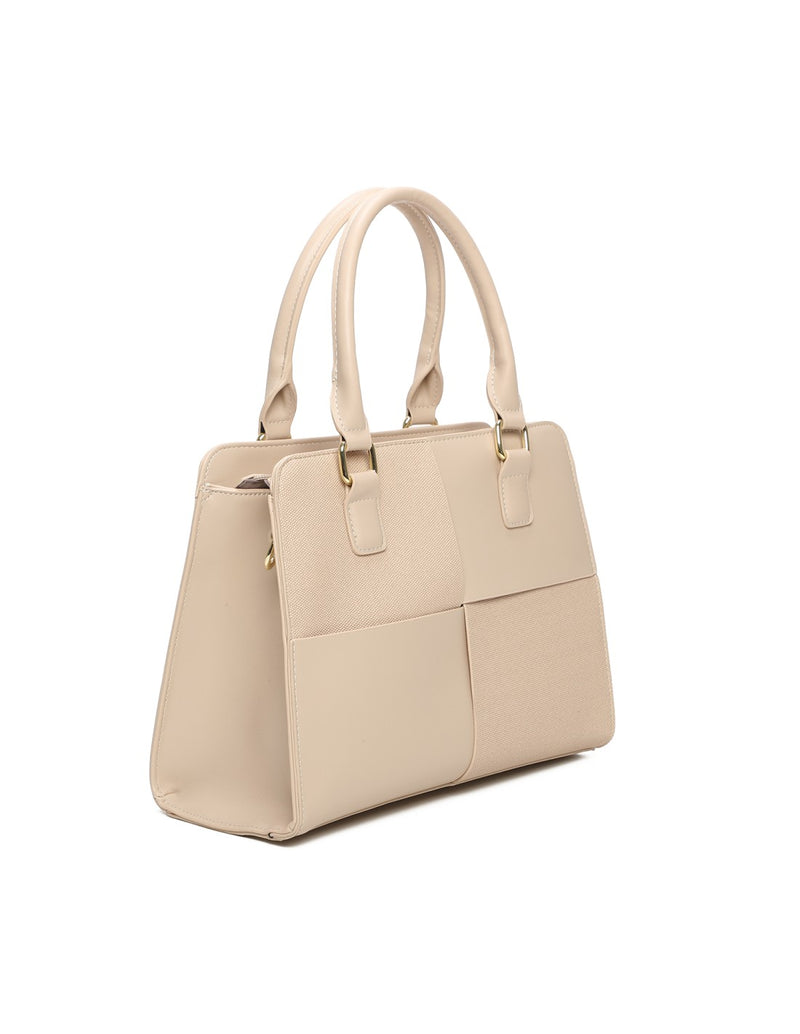 Sac porté main taupe