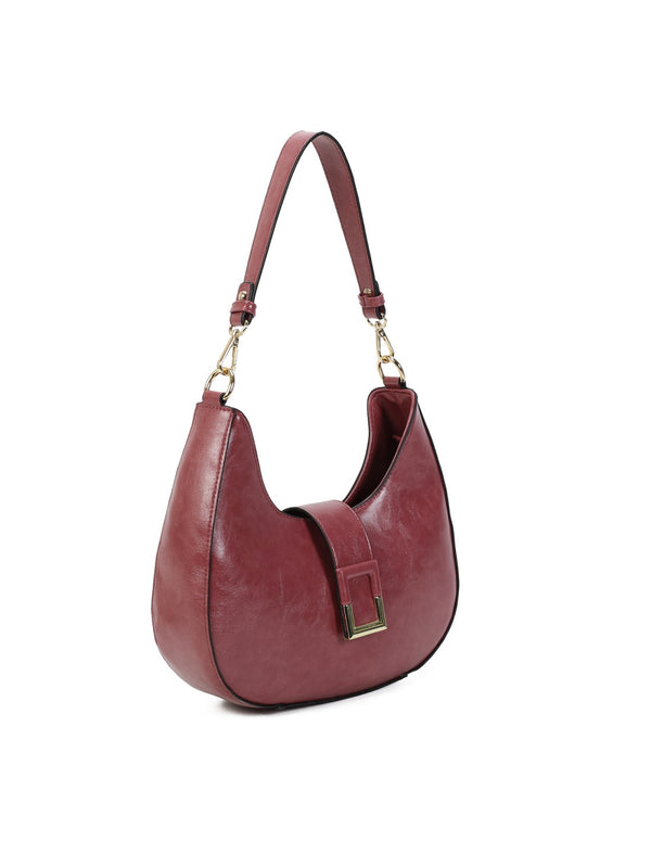 Sac porté épaule mauve
