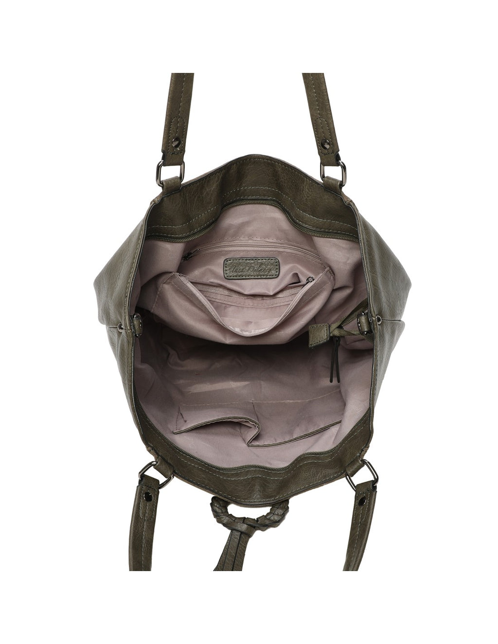 Cabas porté épaule kaki