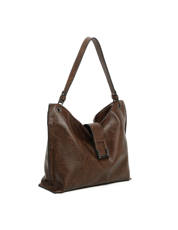Cabas porté épaule marron