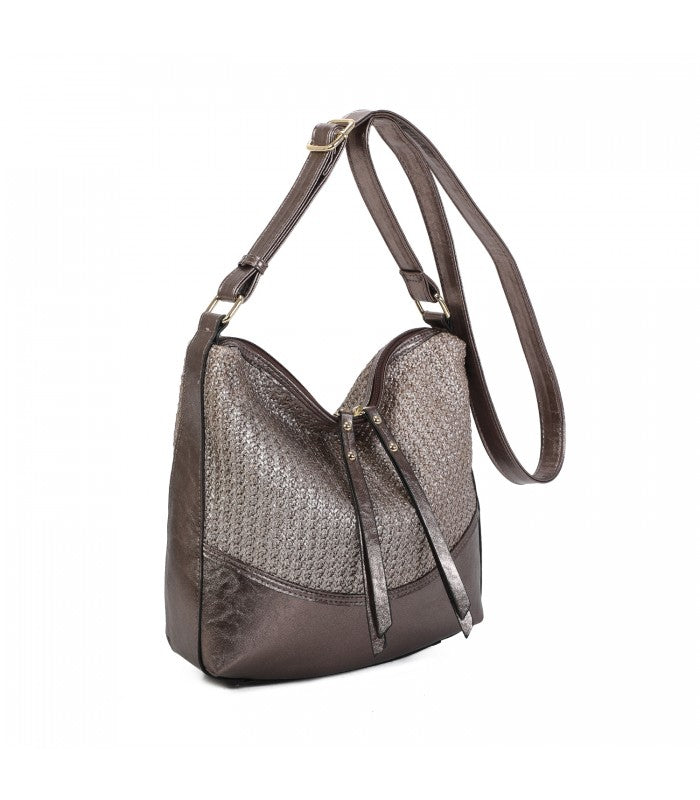 Sac bandoulière bronze