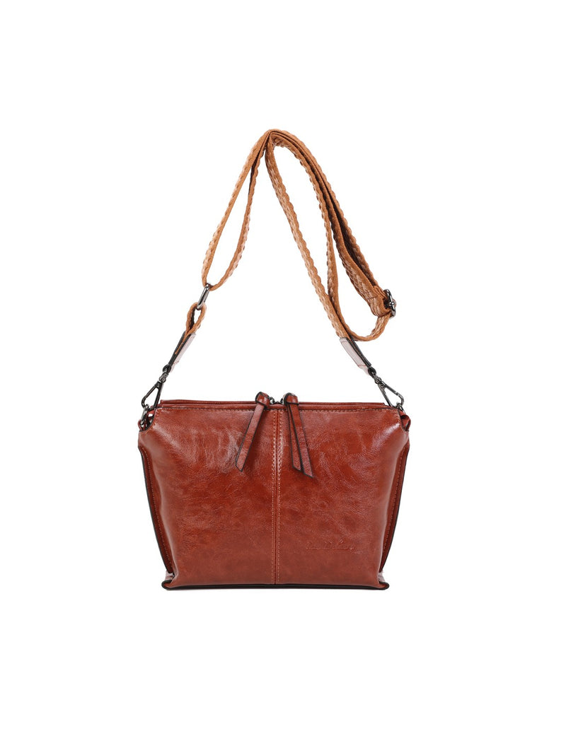 Sac bandoulière camel