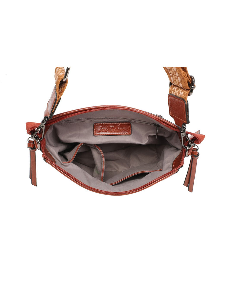 Sac bandoulière camel