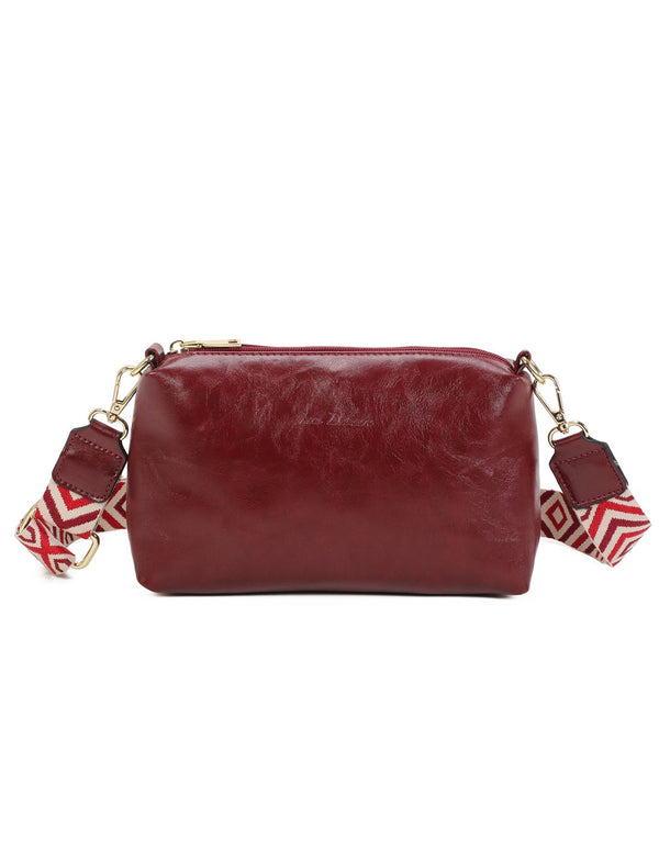 Pochette bandoulière marsala