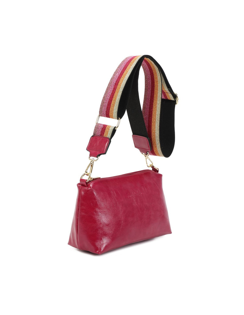 Pochette bandoulière framboise