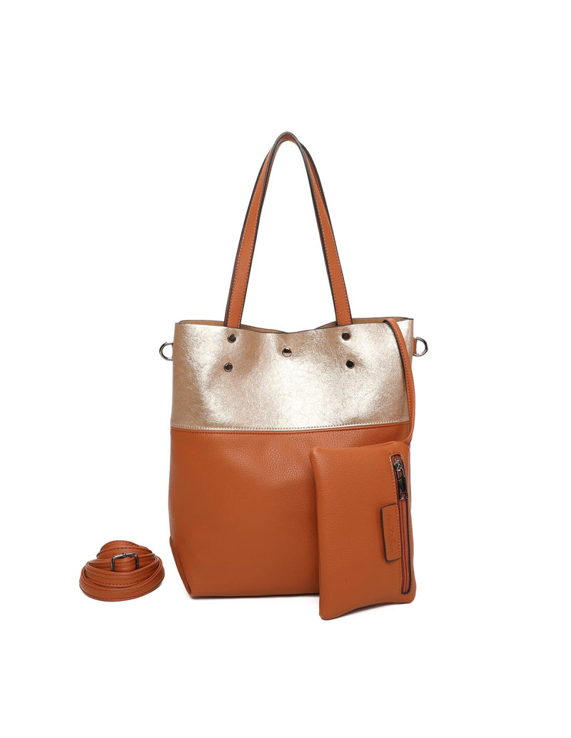 Cabas souple camel