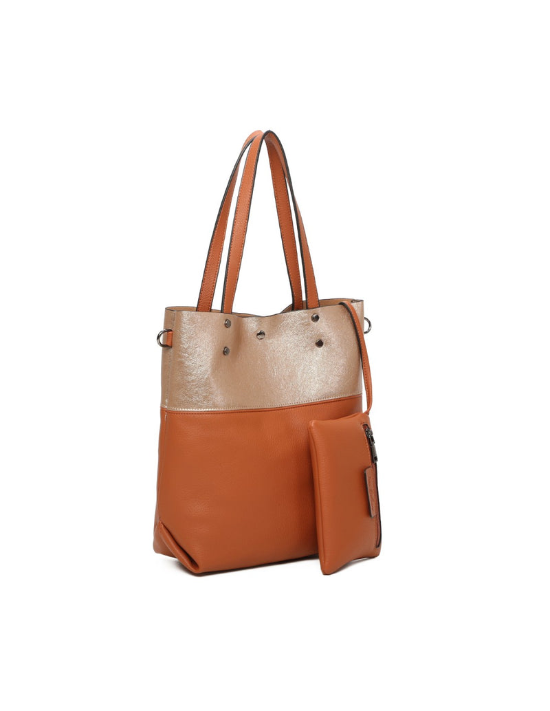 Cabas souple camel