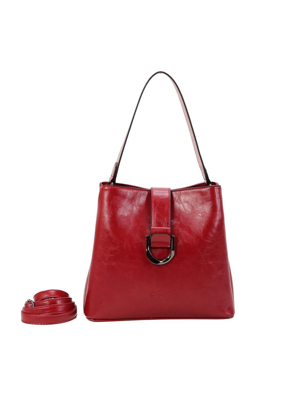 Cabas 3 compartiments rouge