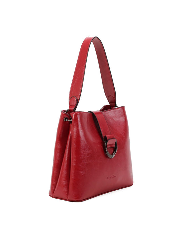Cabas 3 compartiments rouge