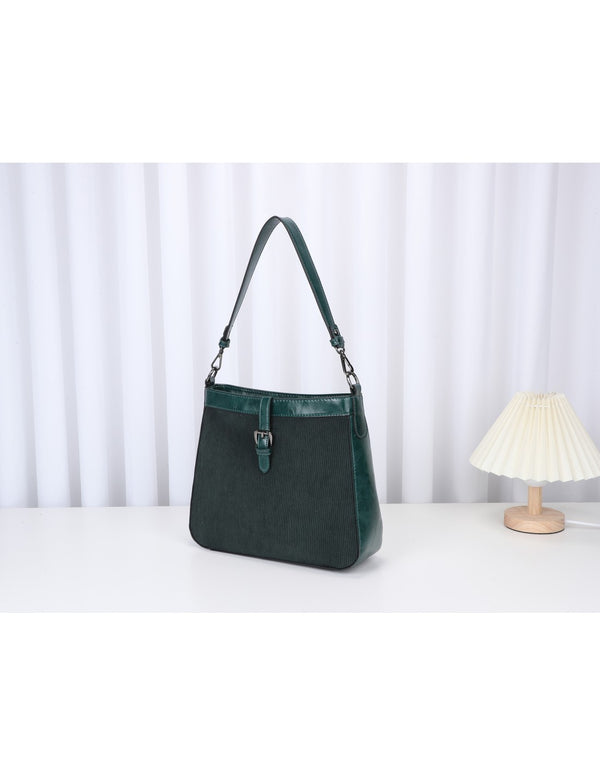 Sac porté épaule vert pin