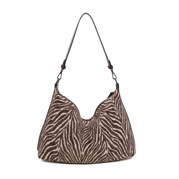 Cabas souple porté épaule marron
