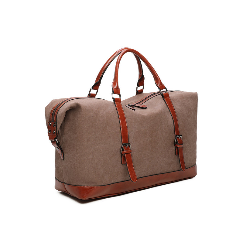 Sac week end marron tissue