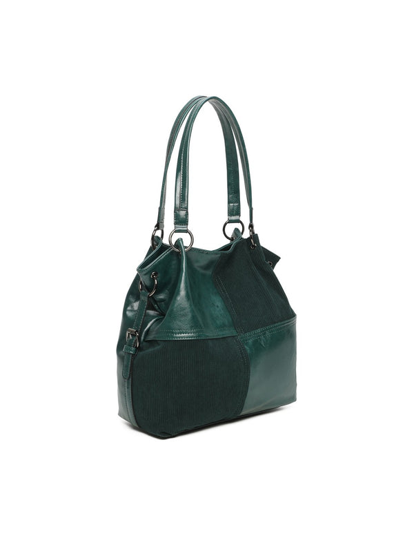 Sac porté épaule vert pin