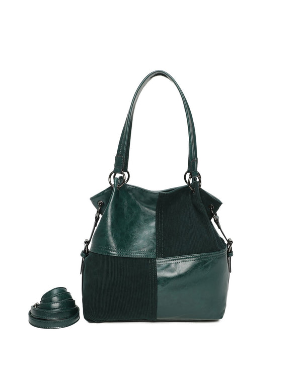 Sac porté épaule vert pin