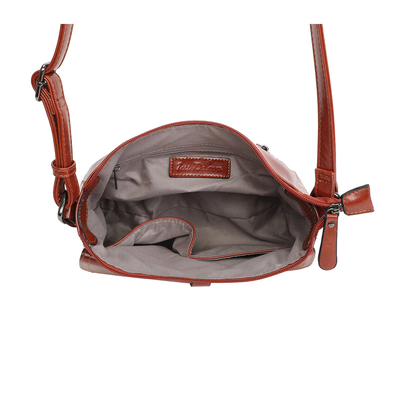 Sac bandoulière camel