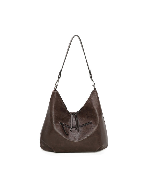 Sac porté épaule marron