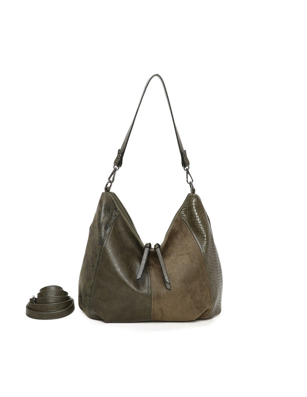 Sac porté épaule kaki