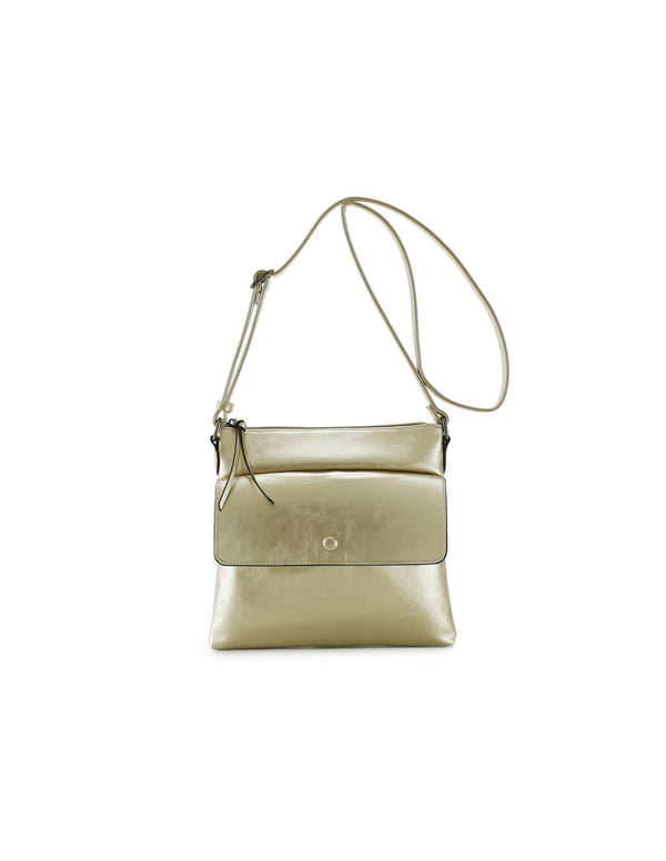 Sac bandoulière or