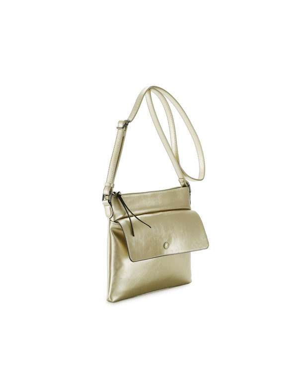 Sac bandoulière or