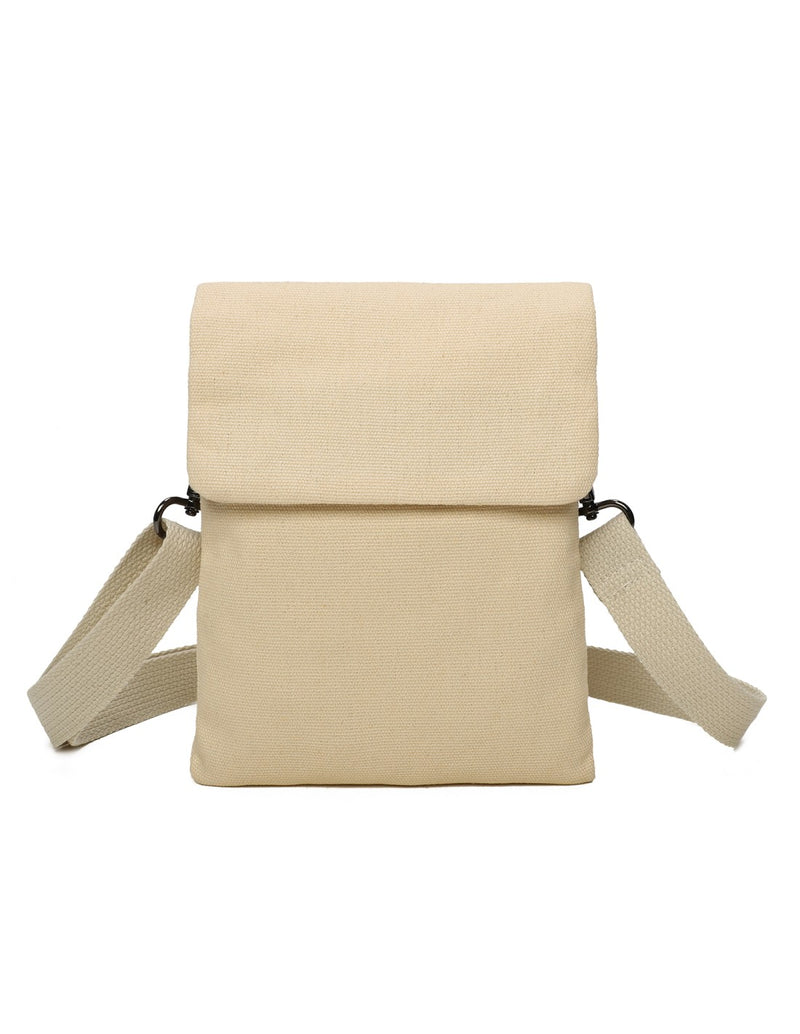 Pochette 2 compartiments beige