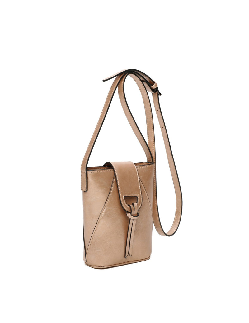 Pochette zippé doré