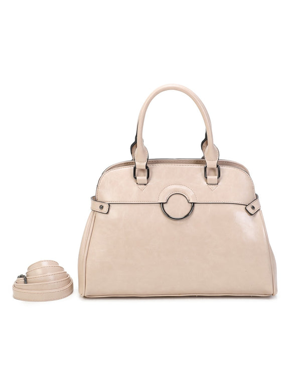 Sac porté main crème