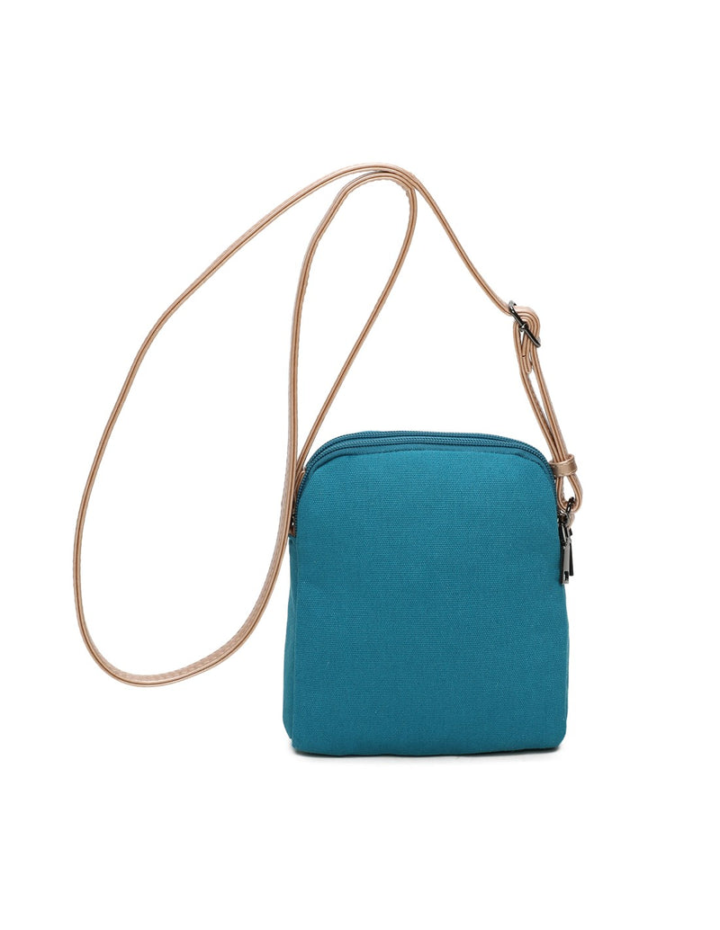 Pochette 2 compartiments bleu