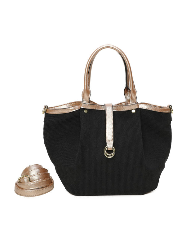 Cabas bimatière noir