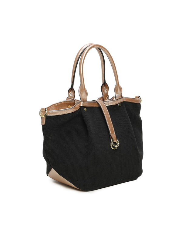 Cabas bimatière noir