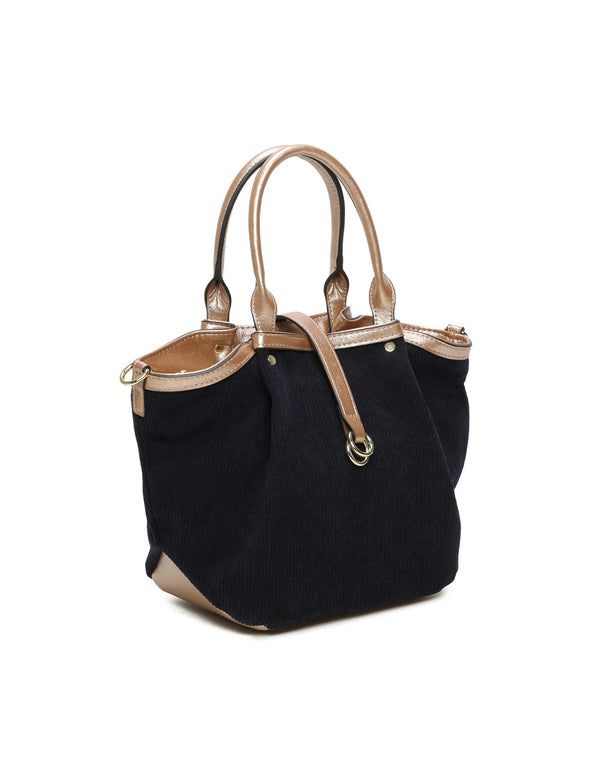Cabas bimatière bleu marine