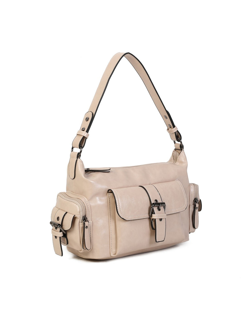 Sac multipoches crème