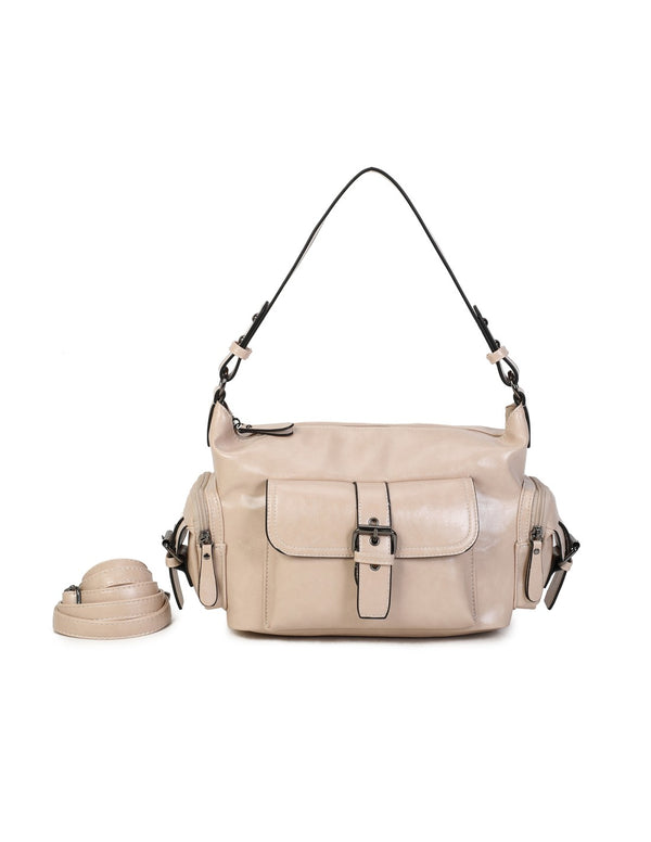 Sac multipoches crème