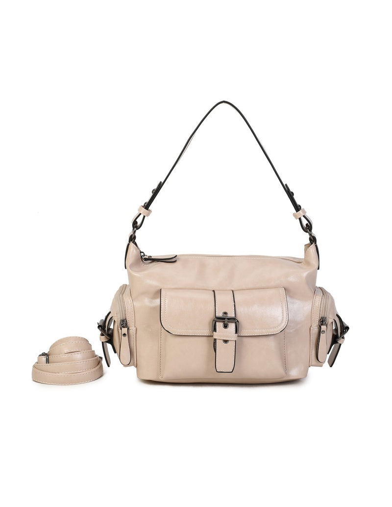 Sac multipoches crème